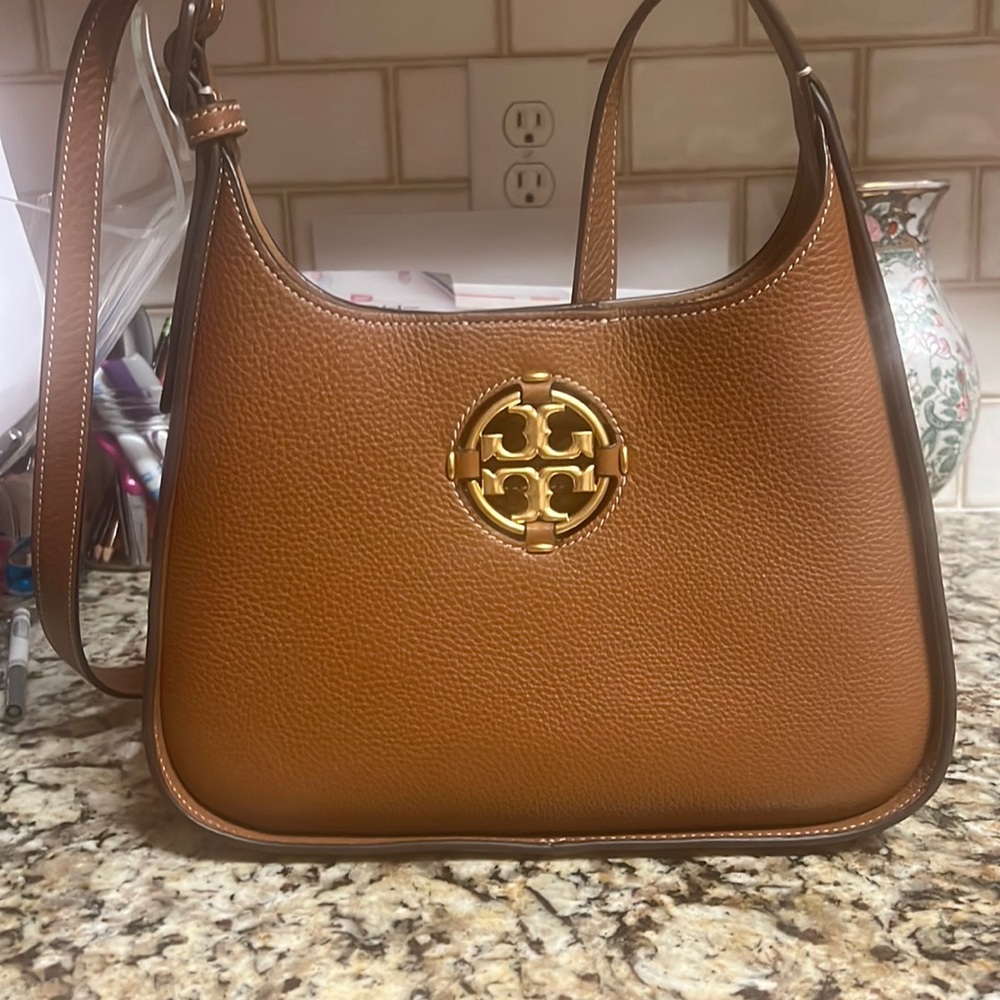 Tory Burch Miller Hobo Bag in Light Umber